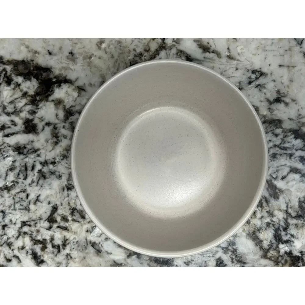 Bee & Willow Milbrook Speckled 6” White Cereal/Soup Bowls Stoneware